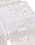 Aurora Blossom Beaded Border Lace Mix and Match - (Off White) + Satin (Silver Grey)